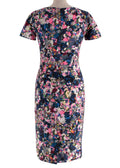 Erdem Floral Print Short-Sleeve Sheath Dress