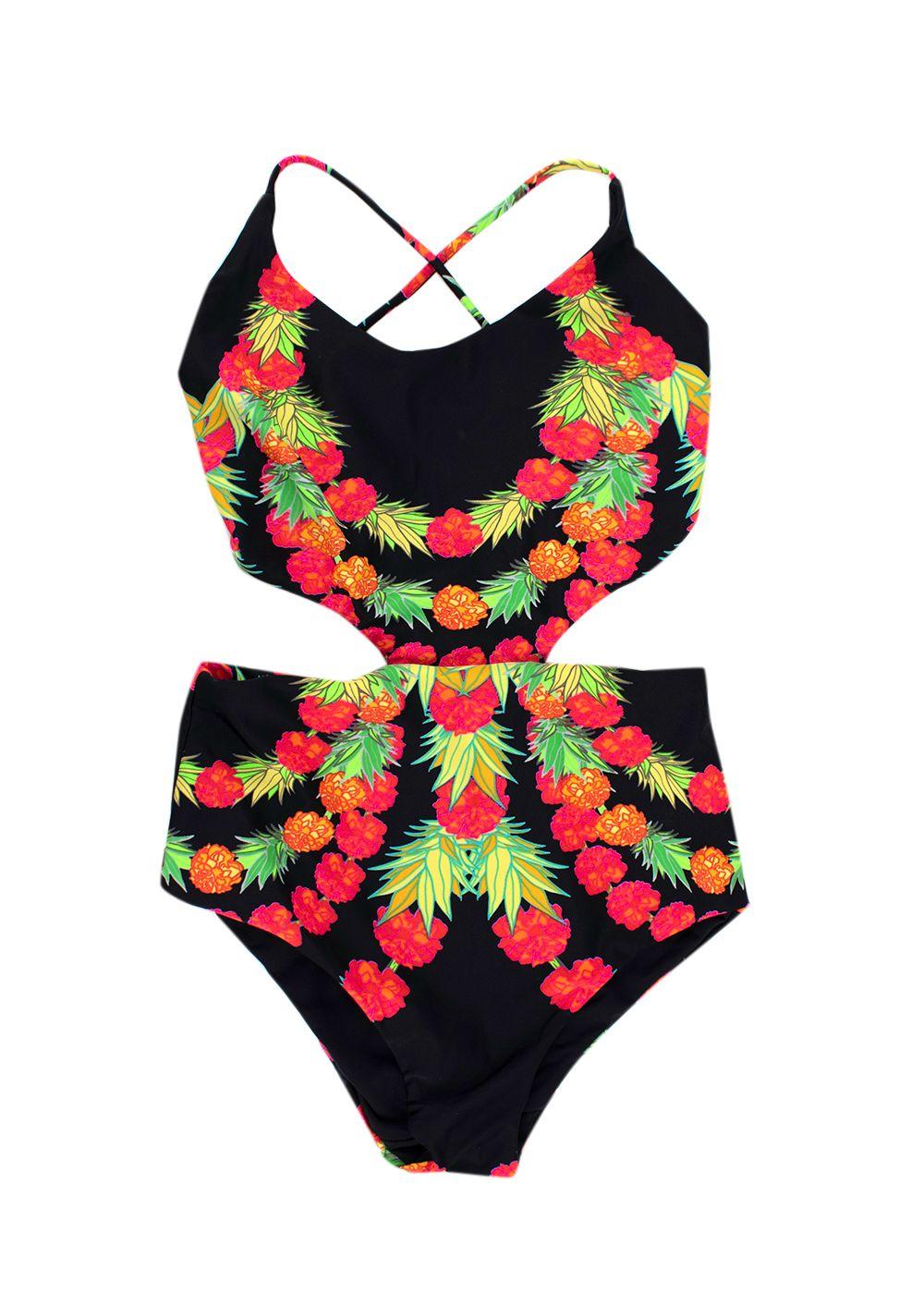 Mara Hoffman Floral Cut-Out Swimsuit