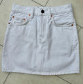 Wardrobe NYC White Denim Mini Skirt