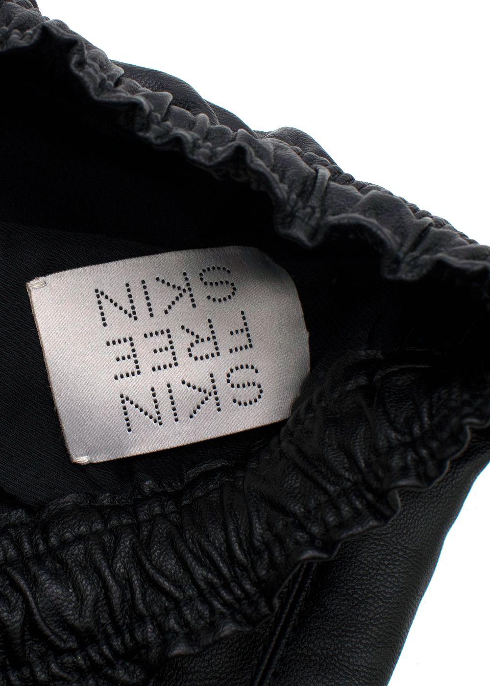 Stella McCartney Black Vegan Leather Joggers
