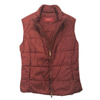 Burberry burgundy lightweight puffer gilet