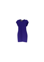 Purple Wool Mini Dress