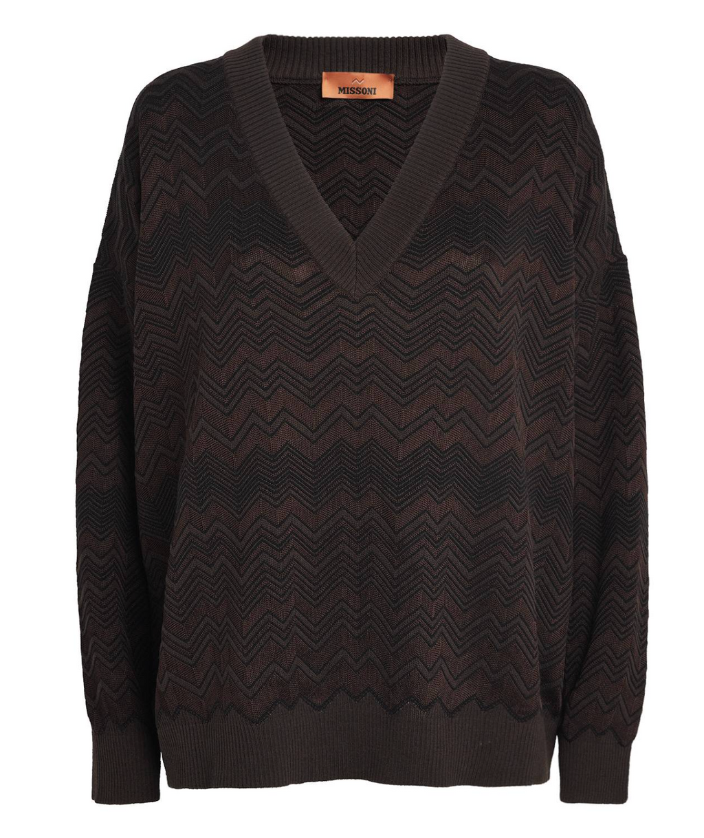 Missoni Zigzag V-Neck Sweater