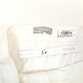 Osman Cream Skinny Trousers With Ankle Zips