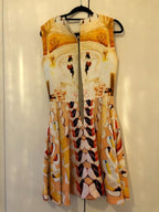 Mary Katrantzou Orange Printed A-Line Dress