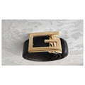 Gucci Black Leather G Belt