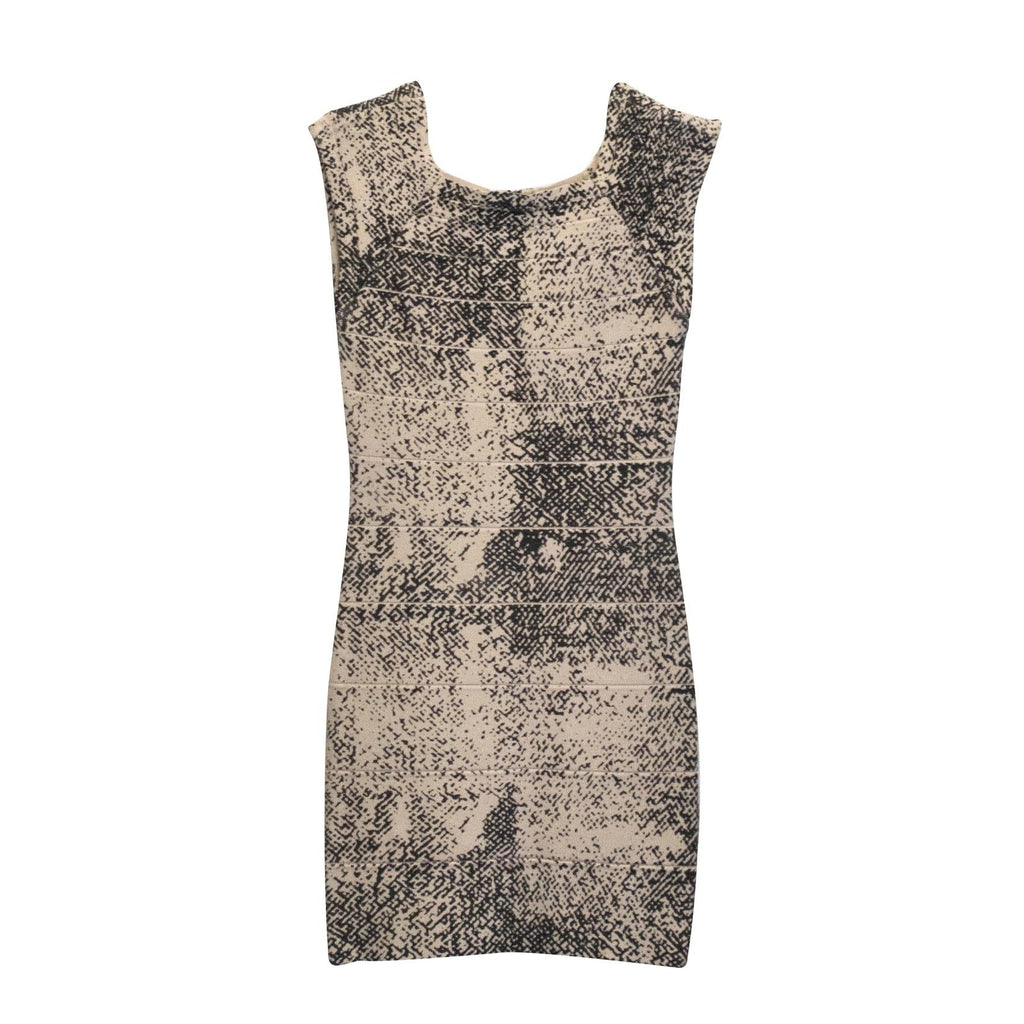 Whistles light pink and black bodycon dress