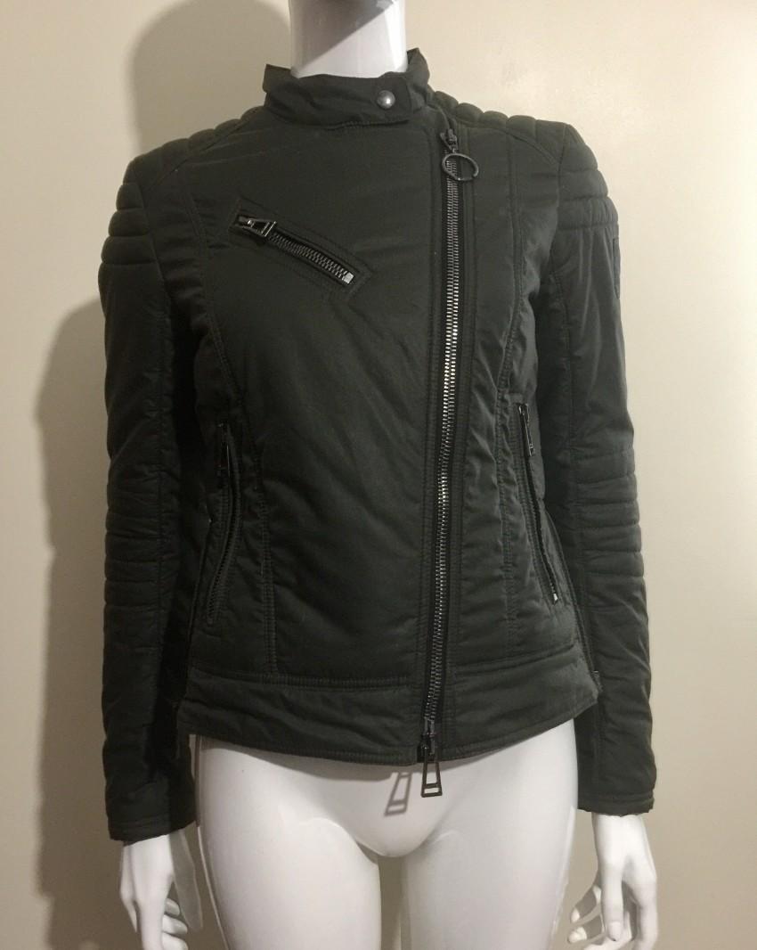 Belstaff Green Outlaw Waxed Biker Jacket