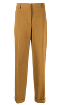 MiuMiu Mustard Cotton Chinos