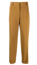 MiuMiu Mustard Cotton Chinos