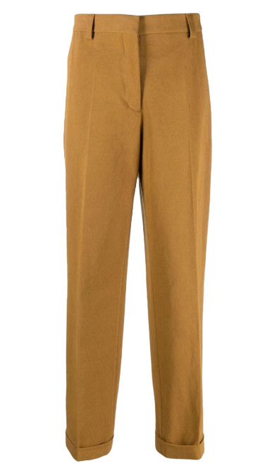 MiuMiu Mustard Cotton Chinos