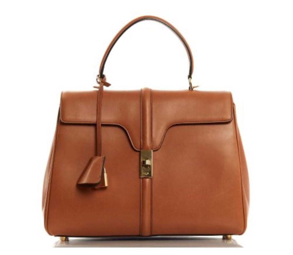 Celine Tan Classic 16 Top Handle Bag