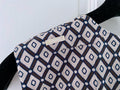 Max Mara Pleated Geometric Print Sleeveless Top