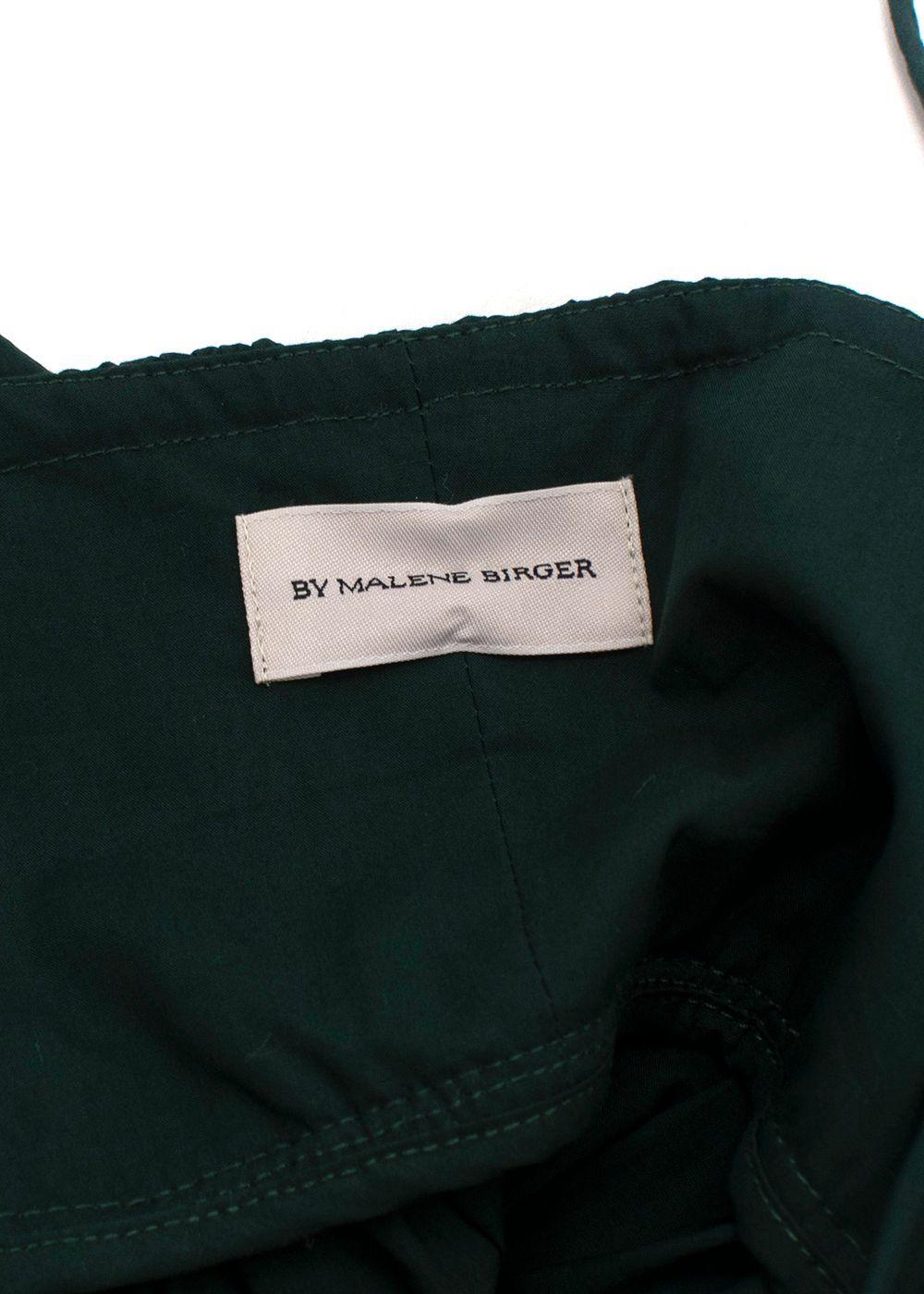 By Malene Birger Bottle Green Tiered Midi Dress