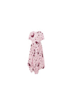 Line pink floral asymmetric Lois dress