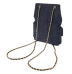 Chanel Blue Denim Backpack