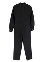Dior Black Quilted Zip Front Jump Suit