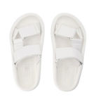 MM6 White Leather Sandals