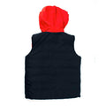 Jacadi Blue and Red Reversible Hooded Gilet