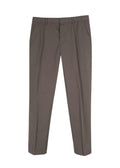 Lanvin Taupe Cotton Tailored Trousers