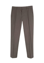 Lanvin Taupe Cotton Tailored Trousers