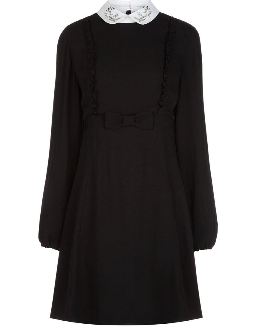 Vivetta Filigrana ruffle mini dress with collar
