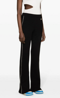 Off-White Side-Stripe Ribbed Flared Trousers