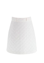 Fendi Cream A-Line Silk Mini Skirt