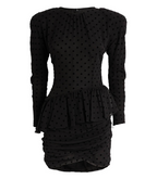 Alessandra Rich Silk Polka-Dot Mini Dress