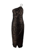 Iro Metallic Bexley Asymmetrical Midi Dress
