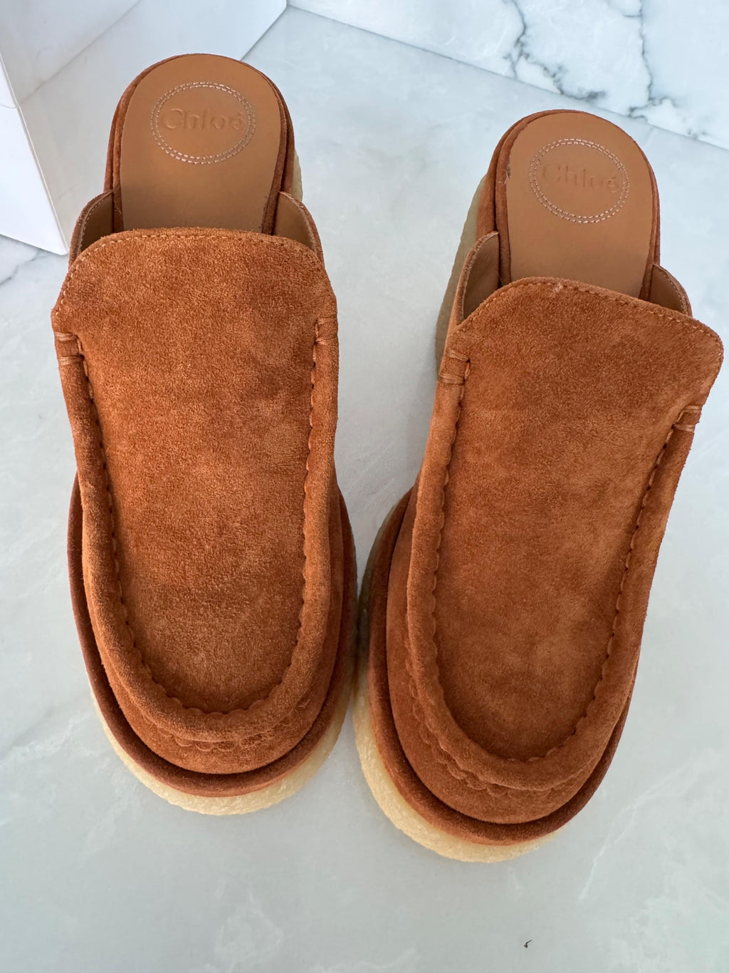 Chloe Tan  Jamie Suede Mules