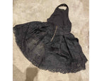 Black Lace Halterneck Mini Dress