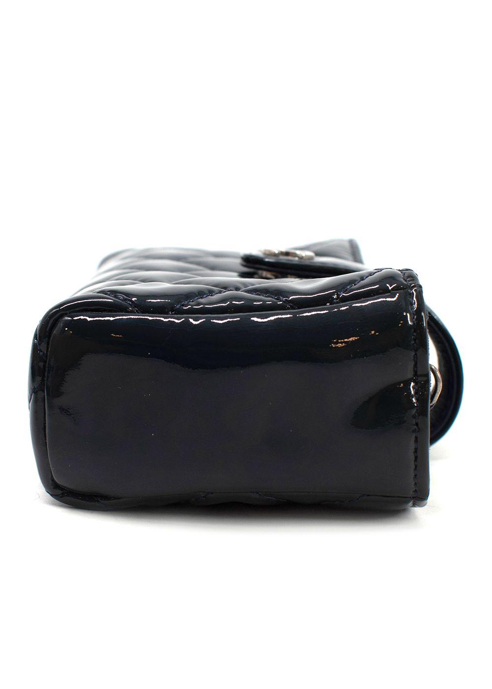 Chanel Midnight Blue Patent Leather Pouch