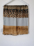 Multicolour striped shawl