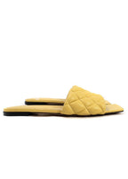 Bottega Veneta Yellow Padded Flat Sandal