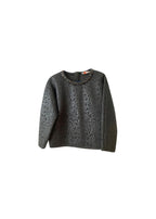 Black brocade crystal trim top