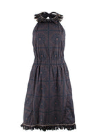 Chanel Fringed CC Paisley Print Halterneck Dress