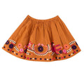 Bonpoint Girls 4Y Caramel Floral Embroidered Skirt