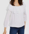 Michael Kors Red Off The Shoulder Crepe Top
