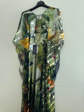 Printed Silk Chiffon Maxi Dress