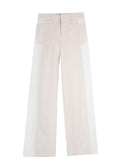 Dior Cream and White Two Toned  Wide Leg Jeans