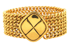 Chanel Vintage Gold Plated Chain Bracelet