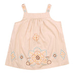 Bonpoint Girls 2Y Beige Embroidered Top