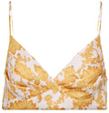 Floral Linen Bustier Top