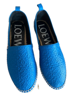 Loewe Blue Leather Espadrilles