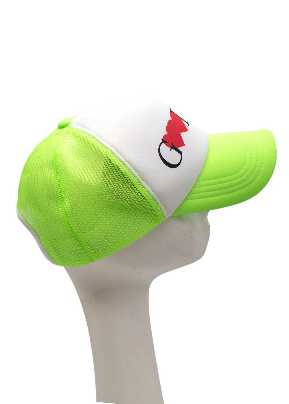 Valentine Logo Printed Neon Mesh Cap