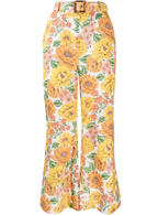 ZIMMERMANN Poppy Floral Print Flared Trousers
