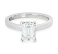 Bespoke Platinum set Lab Diamond Solitaire Ring - Size 53