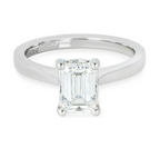 Bespoke Platinum set Lab Diamond Solitaire Ring - Size 53