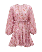 Rhode Ella Bird-Print Cotton Dress